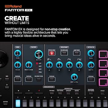Amazon.com: Roland FANTOM 6 EX Synthesizer | Compact FANTOM